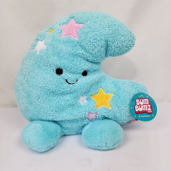 Bum Bumz Mason Moon 12” Plush Large Beanbag Weather Bumz NWT Weather - Picture 1 of 7